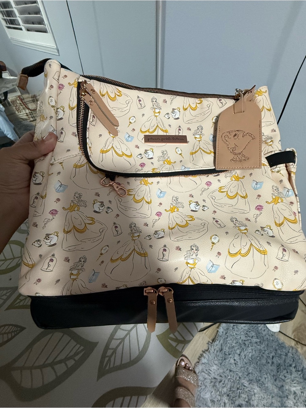 Danielle Nicole Cream & Black Belle Print Tote